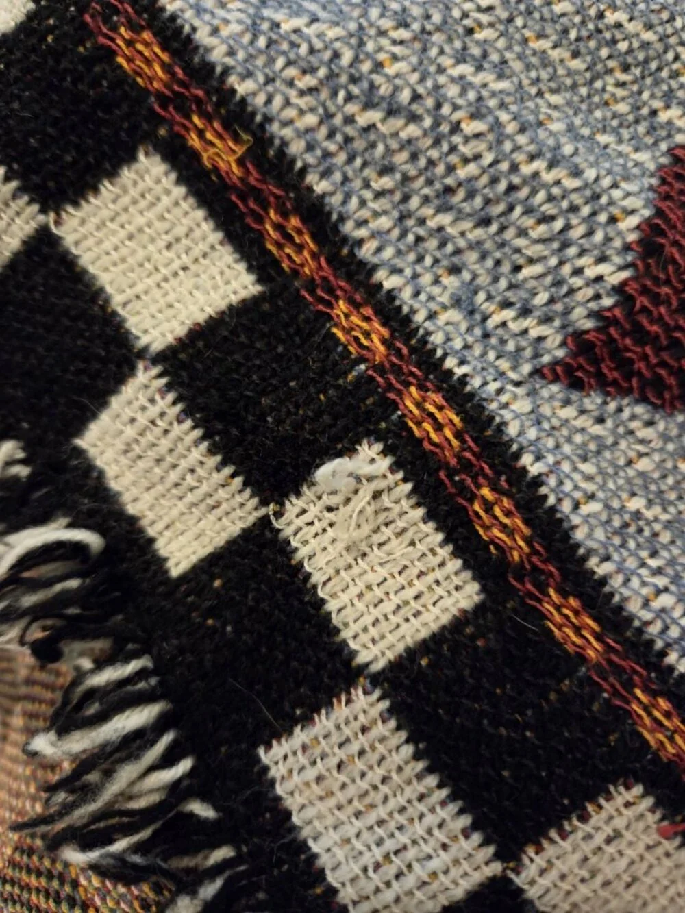 Vintage Noahs Ark 40 Days 40 Nights Tapestry Throw Blanket Animals 36x58